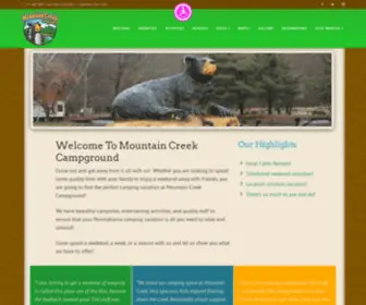 MTNcreekcg.com(Mountain Creek Campground) Screenshot