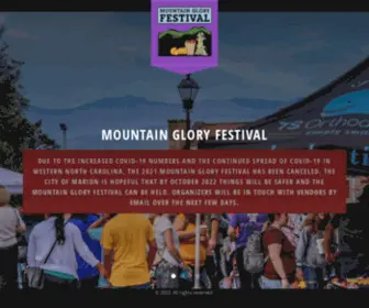 MTNgloryfestival.com(The Online Home of Mountain Glory Festival) Screenshot