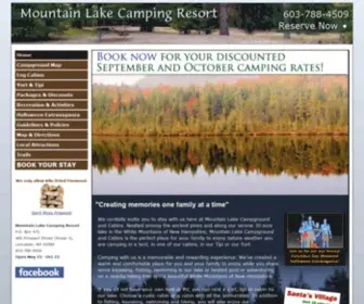 MTnlakecampground.com(Mountain Lake Camping Resort) Screenshot