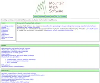 MTnmath.com(Mountain Math Software) Screenshot