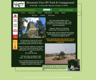 MTnviewcampground.com(Mountain View RV Park & Campground) Screenshot