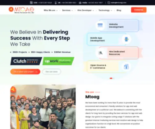Mtoag.com(Website development company l Website design company l Php programmer l Drupal programmer l Internet marketing) Screenshot