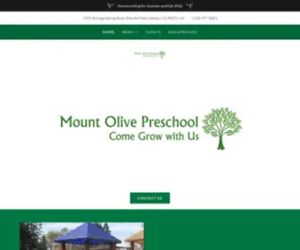 Mtolivepreschoolrpv.com(Mount Olive Lutheran Preschool) Screenshot