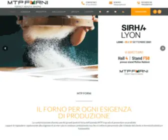 MTpforni.it(MTP forni progetta e realizza forni professionali per ogni esigenza) Screenshot