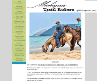 Mtra.org(Michigan Trail Riders Assoc) Screenshot