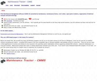 Mtrackcmms.com(Maintenance Tracker) Screenshot