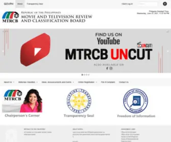 MTRCB.gov.ph(Movie and Television Review and Classification Board) Screenshot