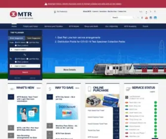 MTR.com.hk(Mtr > home) Screenshot