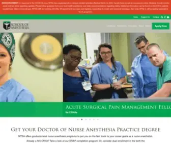 Mtsa.edu(Graduate-level nurse anesthesia education) Screenshot