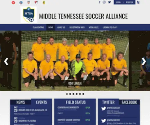 Mtsasoccer.com(Middle Tennessee Soccer Alliance) Screenshot