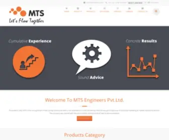 Mtsengrs.com(Flow Measurement Solutions in India I Let's Flow Together) Screenshot