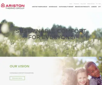 MTSgroup.com(Ariston Group Official web site) Screenshot