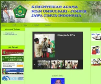 MTsnumbulsari.sch.id(Website mts negeri umbulsari) Screenshot