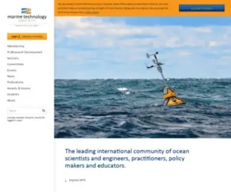 Mtsociety.org(Marine Technology Society) Screenshot