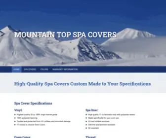 MTspacovers.com(Mountain Top Spa Covers) Screenshot