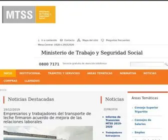 MTSS.gub.uy(Ministerio de Trabajo y Seguridad Social) Screenshot