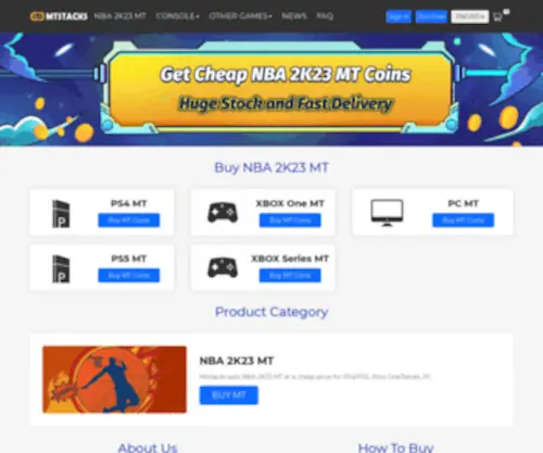 MTstacks.com(Leading store selling NBA 21 MT coins) Screenshot