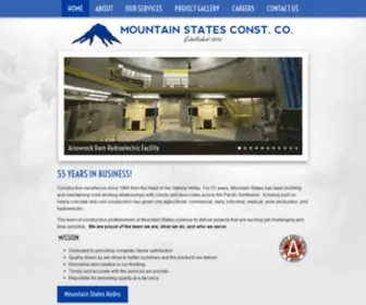 MTstates.com(Construction Excellence SinceMountain States Construction Company) Screenshot