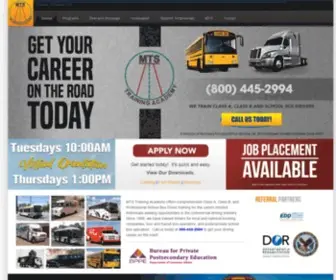 MTStrainingacademy.com(We specialize in Class A CDL Training. Our program) Screenshot