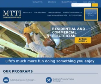 Mtti.edu(MTTI is an (ACCSC)) Screenshot