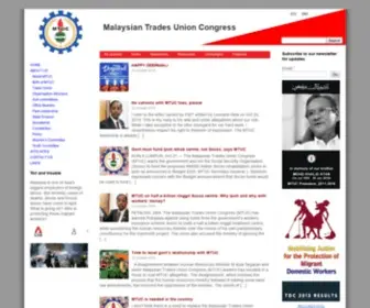 Mtuc.org.my(Malaysian Trades Union Congress) Screenshot