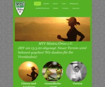 MTV-Mueden.de(MTV Müden) Screenshot