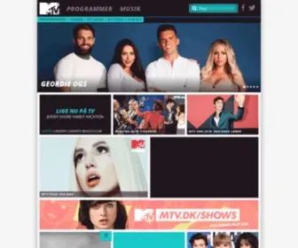 MTV.dk(MTV Denmark) Screenshot