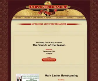 Mtvernontheatre.net(Mtvernontheatre) Screenshot