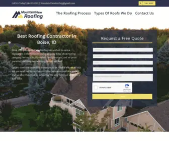 Mtviewroofing.com(Mountain View Roofing) Screenshot