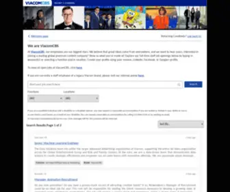 MTVncareers.com(Viacom Careers) Screenshot