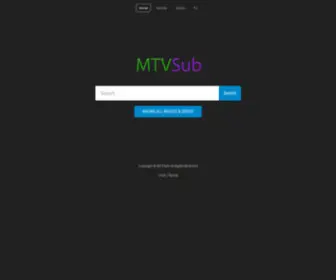 MTvsub.org(MTvsub) Screenshot