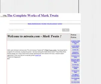 Mtwain.com(Mark Twain) Screenshot