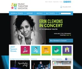Mtwichita.org(Music Theatre Wichita) Screenshot