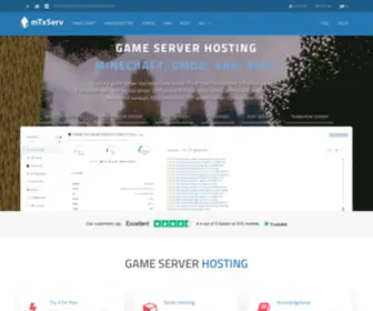 MTxserv.fr(Create your own game server with mTxServ. Free trial 24H. Discover our server hosting services) Screenshot
