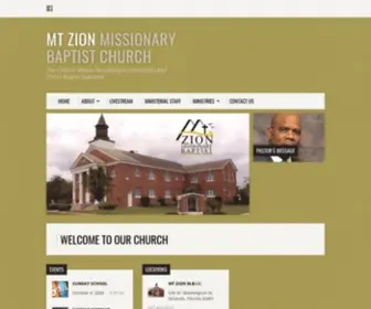 Mtzionmbic.org(Our Church) Screenshot