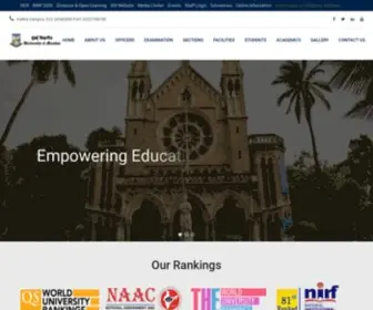 MU.ac.in(Mumbai University) Screenshot