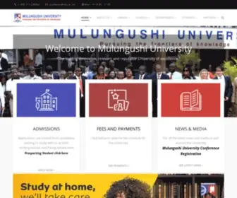 MU.ac.zm(MU) Screenshot