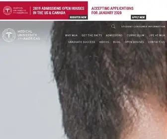 Mua.edu(Medical University of the Americas) Screenshot