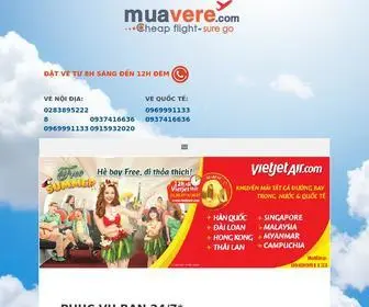 Muavere.com(Mua vé máy bay giá rẻ 24/7) Screenshot