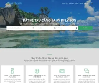 Muavetaulyson.com(Vé tàu Lý Sơn) Screenshot