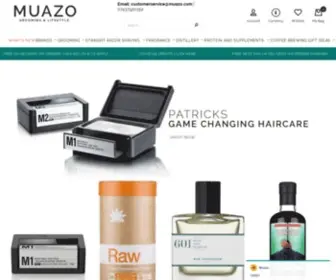 Muazo.co.uk(Globally Sourced Mens Grooming and Lifestyle Concept Store) Screenshot