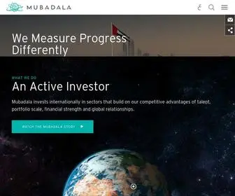 Mubadala.com(Mubadala Investment Company) Screenshot