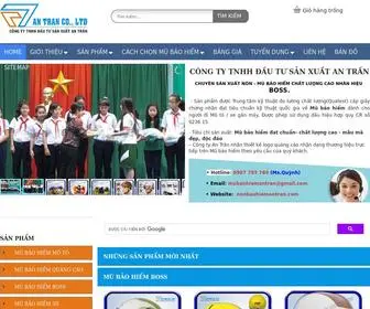 Mubaohiemantran.com(Mũ) Screenshot