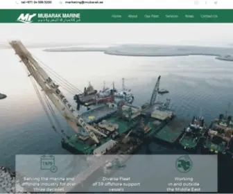 Mubarakmarine.com(Marine Services Company Dubai) Screenshot