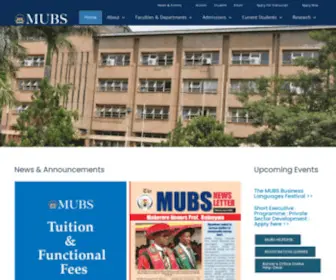 Mubs.ac.ug(Makerere University Business School (MUBS)) Screenshot