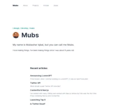 Mubs.me(Mubs) Screenshot