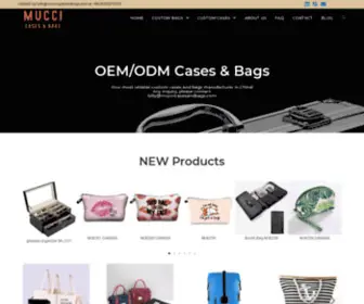 Muccicasesandbags.com(Shenzhen Mucci Cases & Bags) Screenshot