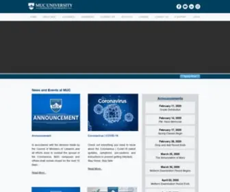 Muc.edu.lb(MUC University) Screenshot