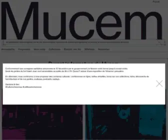 Mucem.org(Musée des civilisations de l'Europe et de la Méditerranée) Screenshot