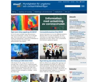 Mucf.se(Myndigheten för ungdoms) Screenshot